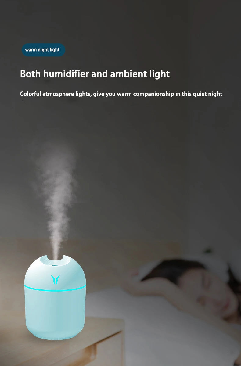 Mini Large Mist Volume USB Air Humidifier Household Small Desktop Intelligent Car New Aromatherapy Machine