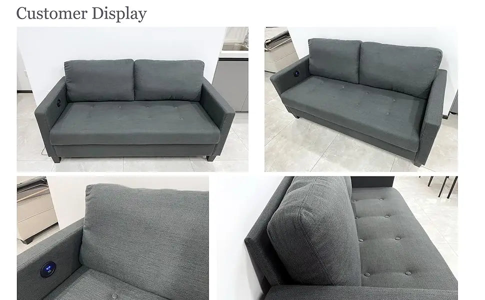 Comfy Sofa Small Grey Couch Small Spaces, Small Love Seat Bedroom, Mid Century Modern Couches Living Room Dorm