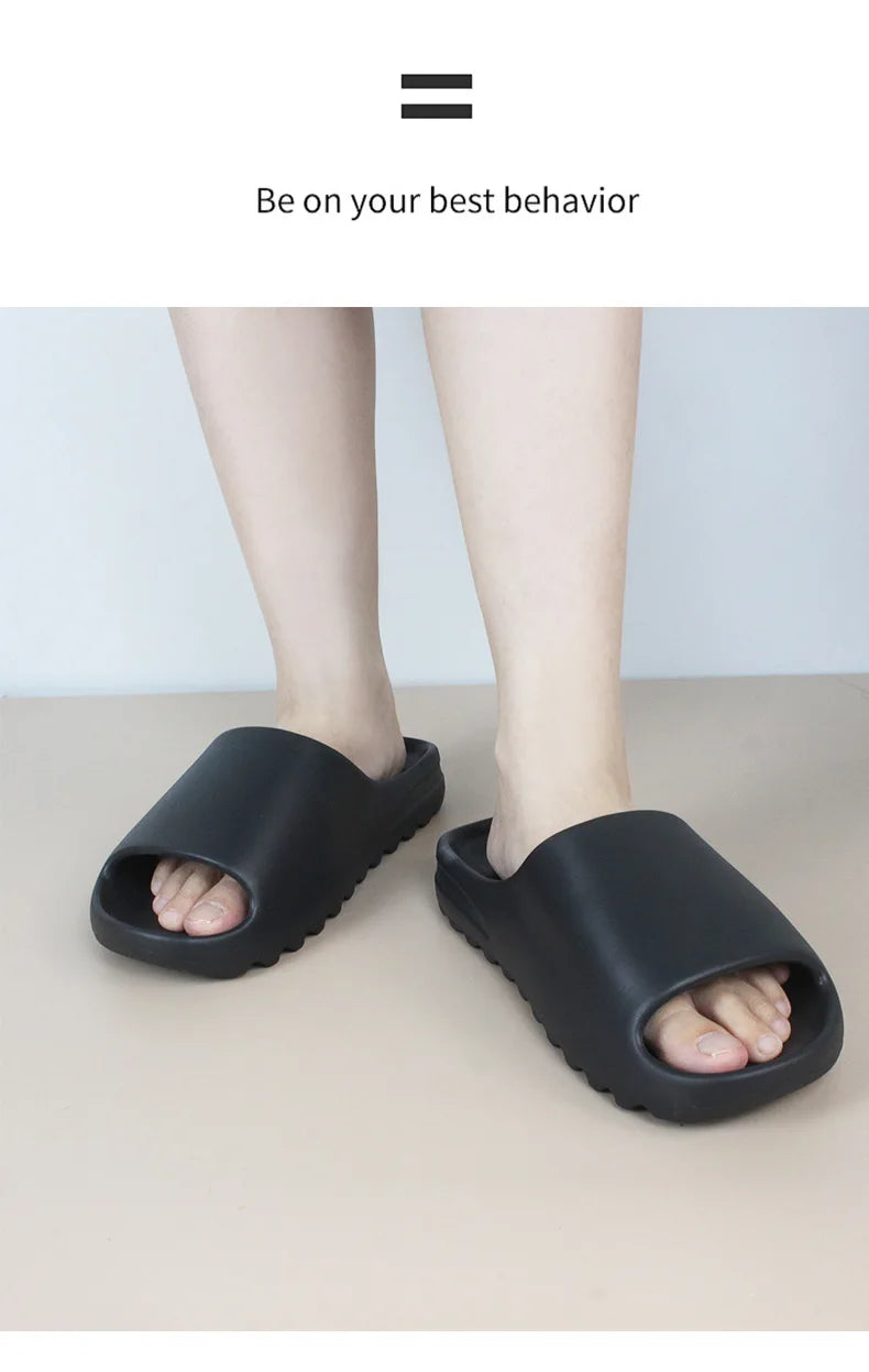 Big Size 47 Summer Slippers Men Women EVA Soft Bottom Indoor Home Slides Sandals Light Beach Shoes Male Slippers Flip Flops