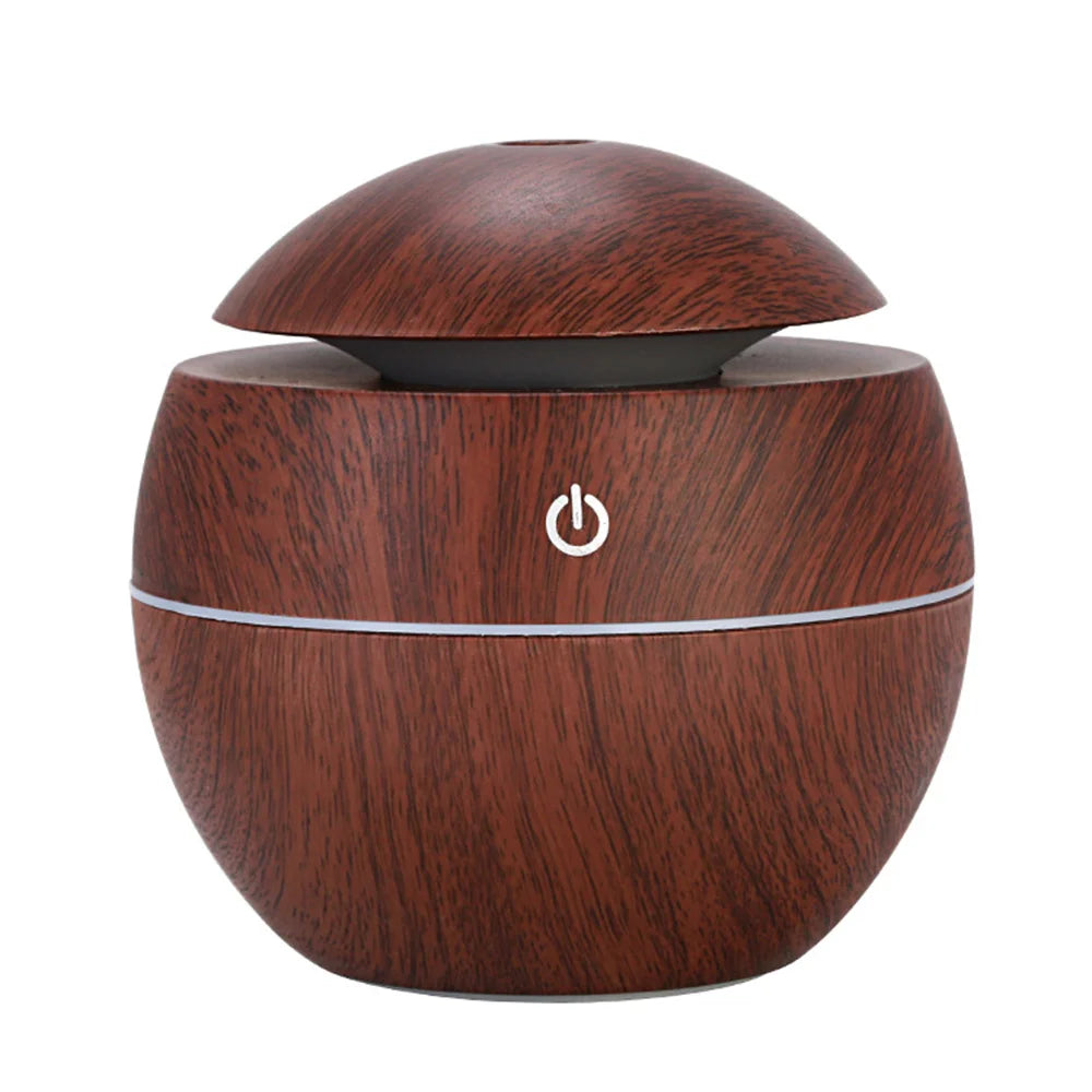 Humidifier Electric Air Aroma Diffuser Wood Ultrasonic Air Humidifier Essential Oil Aromatherapy Cool Mist Maker for Bedroom